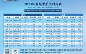 新航季，漢中機(jī)場(chǎng)換季資訊都在這里！縮略圖