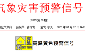 漢臺區(qū)發(fā)布高溫黃色預警！連續(xù)3天→縮略圖