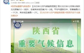 最新預(yù)測(cè)：陜西12月將迎5次降溫、降水天氣！縮略圖